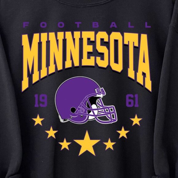 Minnesota Football Vintage Style Crewneck Sweatshirt For Fan 166 - Picture 2 of 5